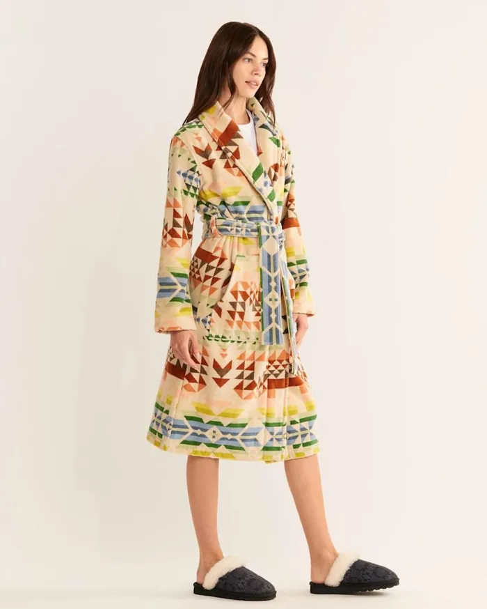 Women COTTON TERRY VELOUR ROBE Opal Springs Multi Pendleton Bathrobes and Pajamas