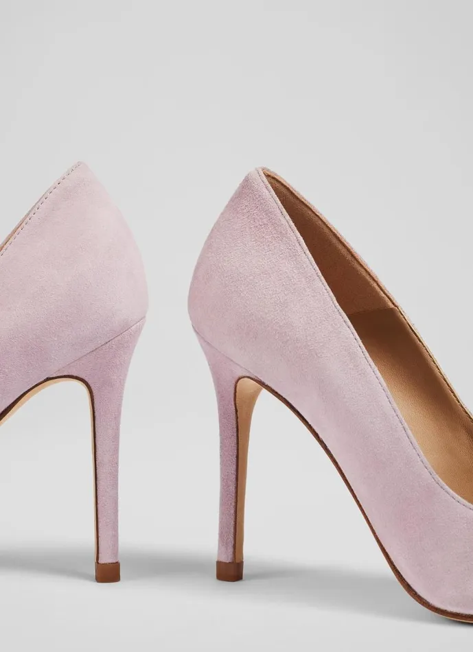 Women Court Shoes LKBennett Fern Lilac Suede Pointed Toe Courts Purple Women Court Shoes LKBennett Fern Lilac Suede Pointed Toe Courts Purple