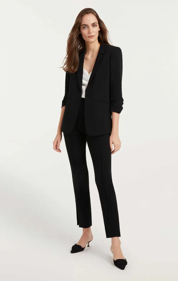 Women Crepe Khloe Blazer Black Cinq Sept Blazers