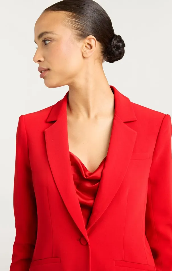 Women Crepe Khloe Blazer Candyapple Cinq Sept Blazers