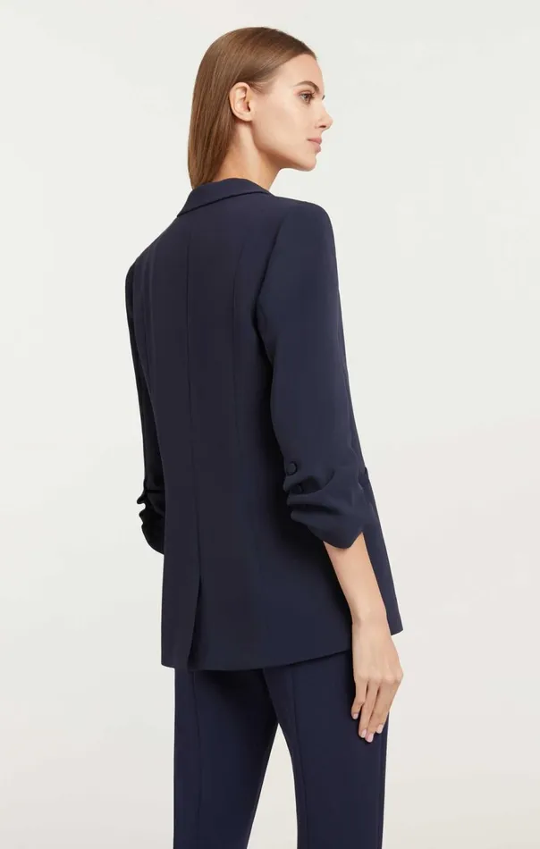 Women Crepe Khloe Blazer Navy Cinq Sept Blazers