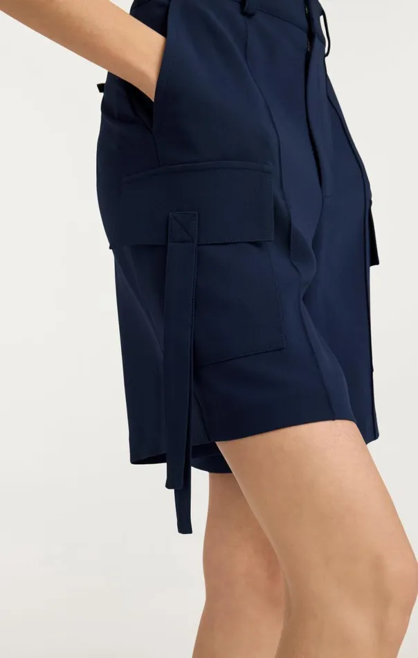 Women Crepe Odilia Short Navy Cinq Sept Shorts
