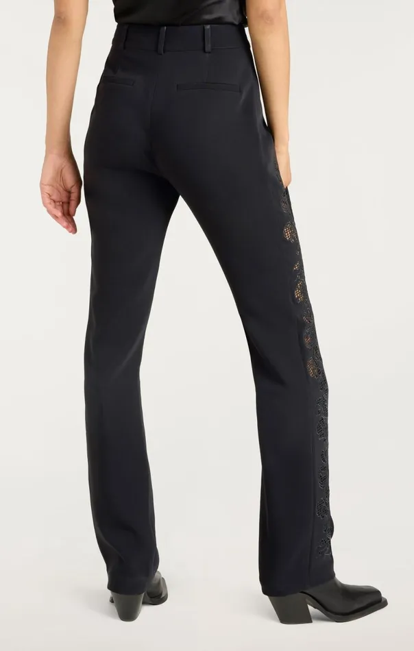 Women Cutout Paisley Embellished Kerry Pant Black Cinq Sept Pants