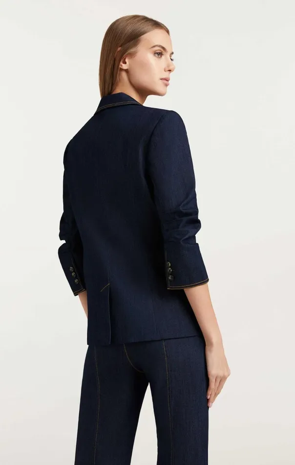 Women Denim Khloe Blazer Indigo Cinq Sept Denim