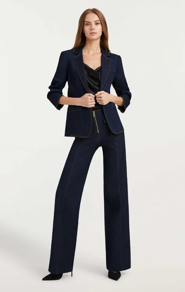 Women Denim Khloe Blazer Indigo Cinq Sept Jackets