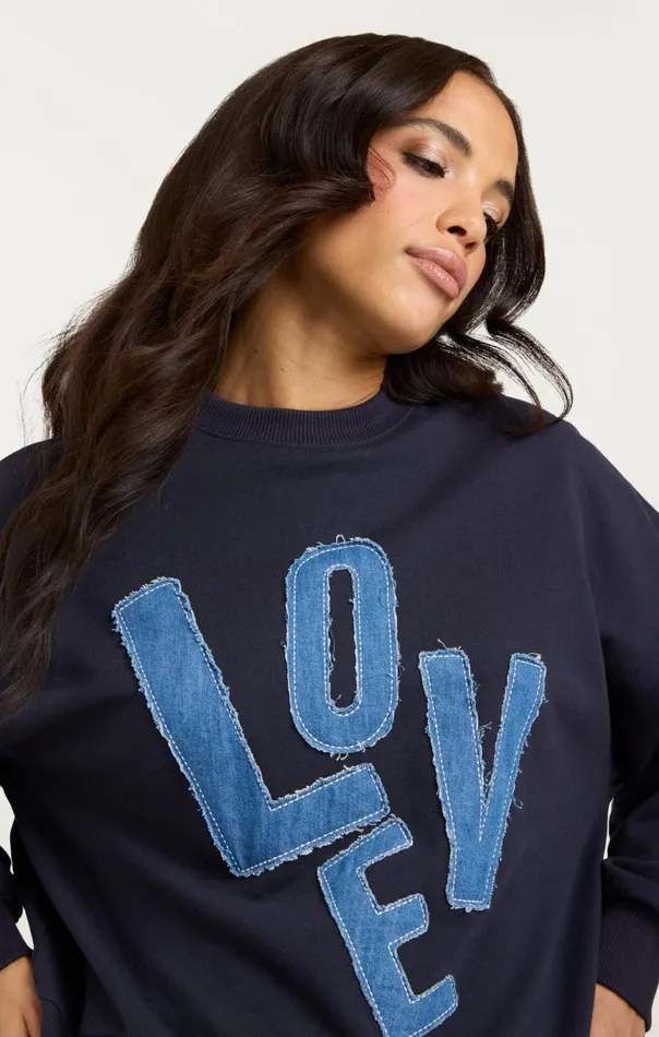 Women Denim Love Brandy Pullover Navy Cinq Sept Sweaters and Knits