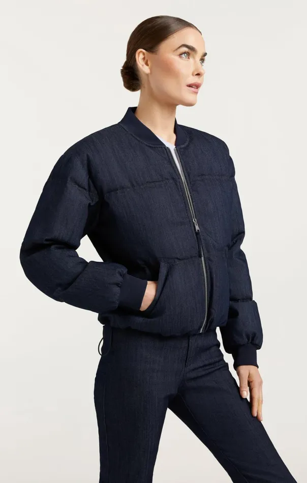 Women Denim Maris Puffer Indigo Cinq Sept Denim
