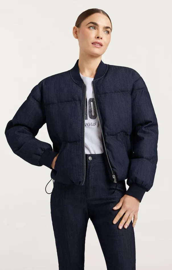 Women Denim Maris Puffer Indigo Cinq Sept Denim