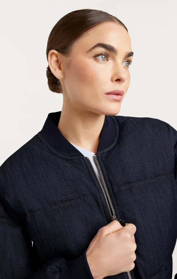 Women Denim Maris Puffer Indigo Cinq Sept Jackets