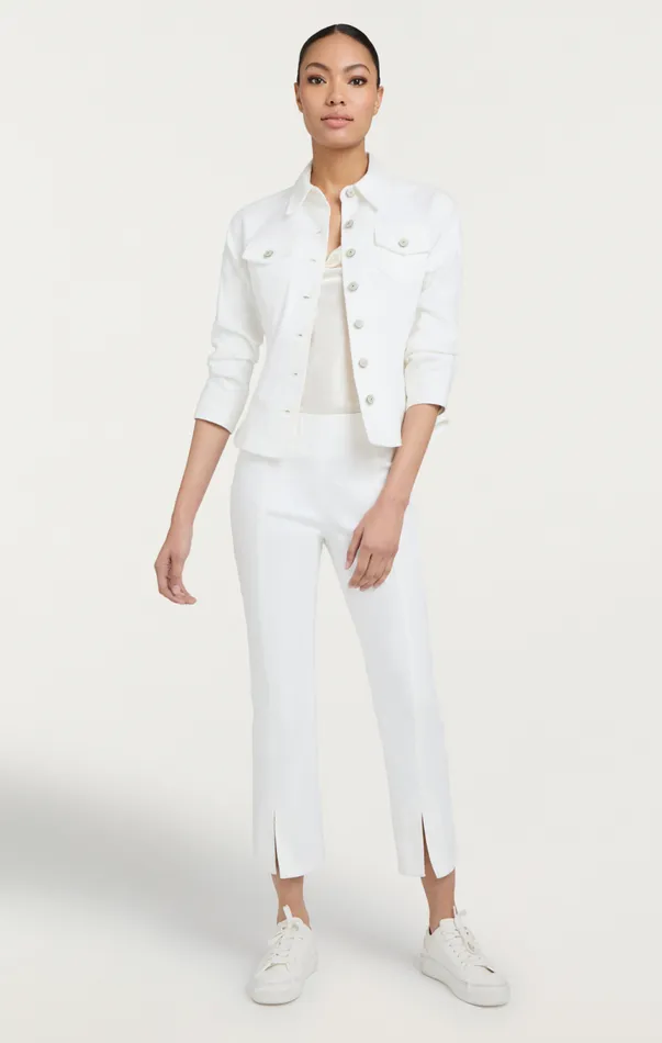 Women Denim Scrunched Canyon Jacket White Cinq Sept Jackets