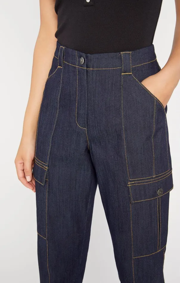 Women Denim Skinny Kelly Pant Indigo Cinq Sept Pants