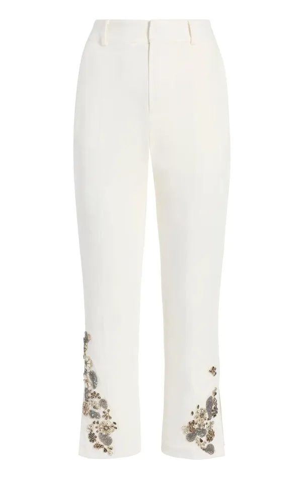 Women Diamond Daisies Cropped Kerry Pant Ivorysmoke Cinq Sept Pants