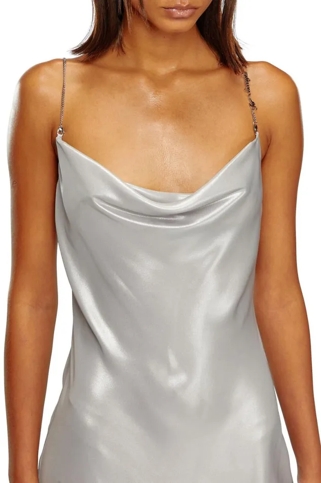 Women Diesel Dresses DMINTY Silver Women Diesel Dresses DMINTY Silver