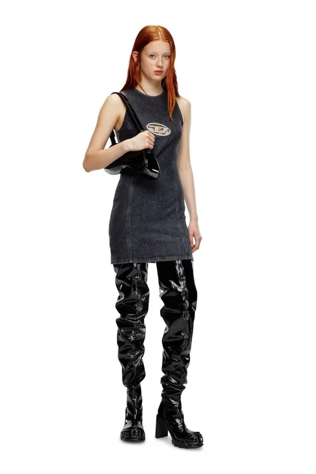 Women Diesel Dresses DEFERRIZFSD Black