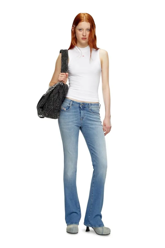 Women Diesel Jeans Bootcut Jeans 1969 DEbbey 09K06 Light Blue