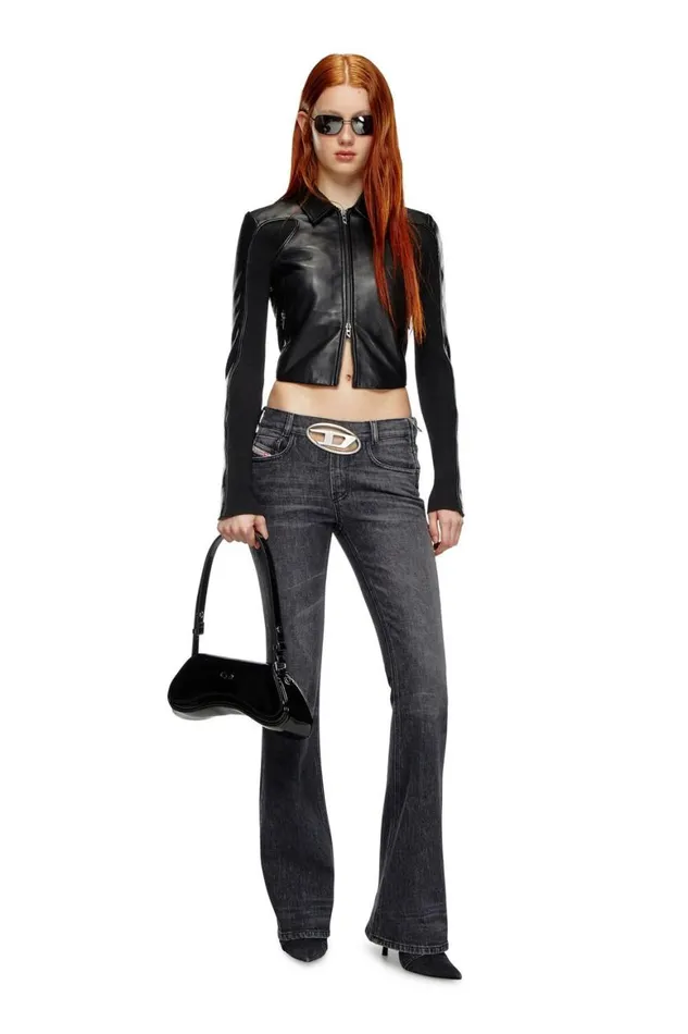 Women Diesel Jeans Bootcut Jeans 1969 DEbbey 0CKAH Blackdark Grey