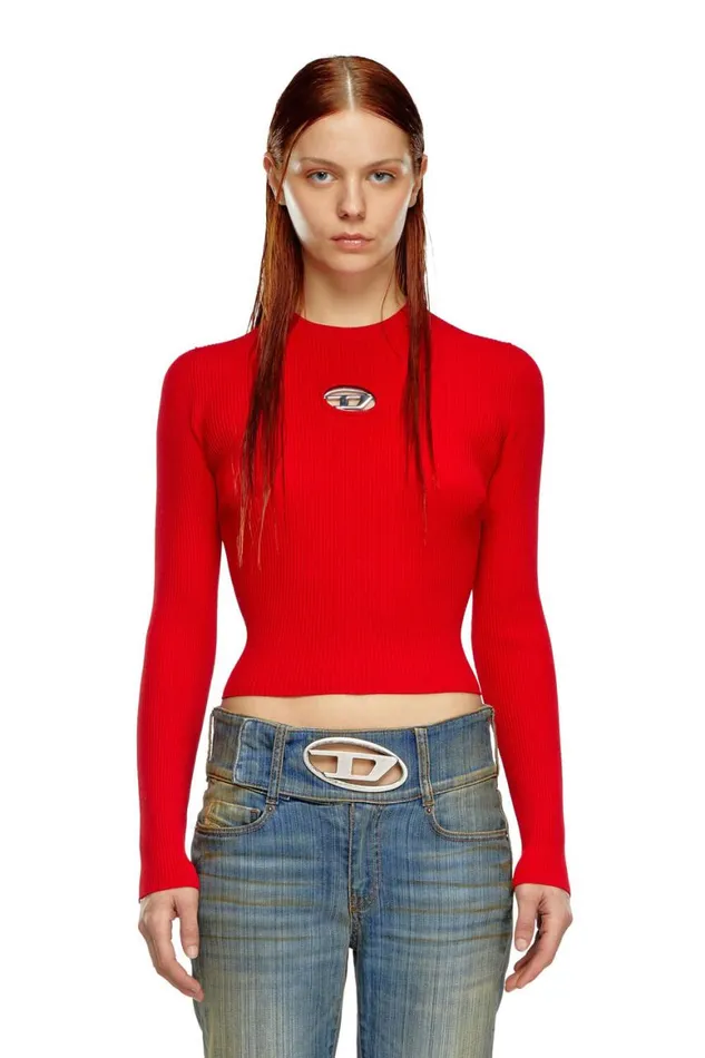 Women Diesel Knitwear MVALARI Red Women Diesel Knitwear MVALARI Red