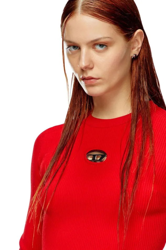 Women Diesel Knitwear MVALARI Red Women Diesel Knitwear MVALARI Red