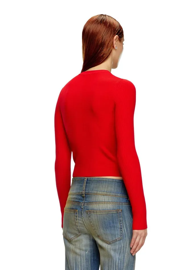Women Diesel Knitwear MVALARI Red Women Diesel Knitwear MVALARI Red