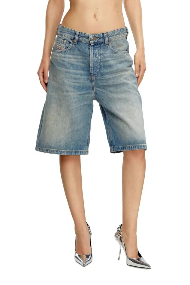 Women Diesel Pants and Shorts DESIRESHORT Light Blue Women Diesel Pants and Shorts DESIRESHORT Light Blue