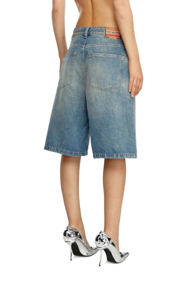 Women Diesel Pants and Shorts DESIRESHORT Light Blue Women Diesel Pants and Shorts DESIRESHORT Light Blue