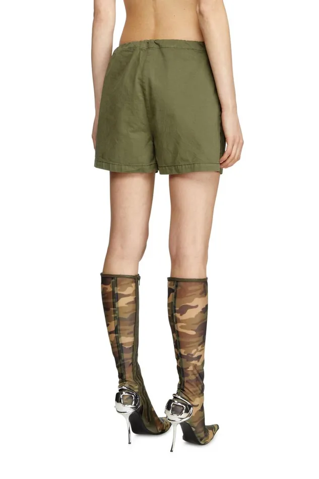 Women Diesel Pants and Shorts SENESIS Military Green Women Diesel Pants and Shorts SENESIS Military Green