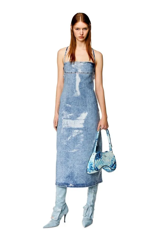 Women Diesel Play Bags PLAY SHOULDER Azure