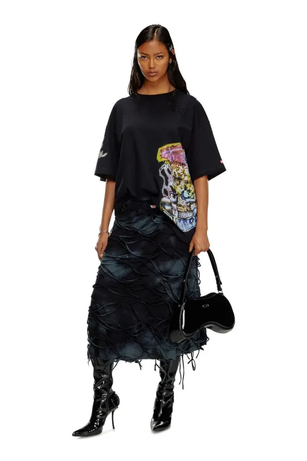 Women Diesel Play Bags PLAY SHOULDER Black