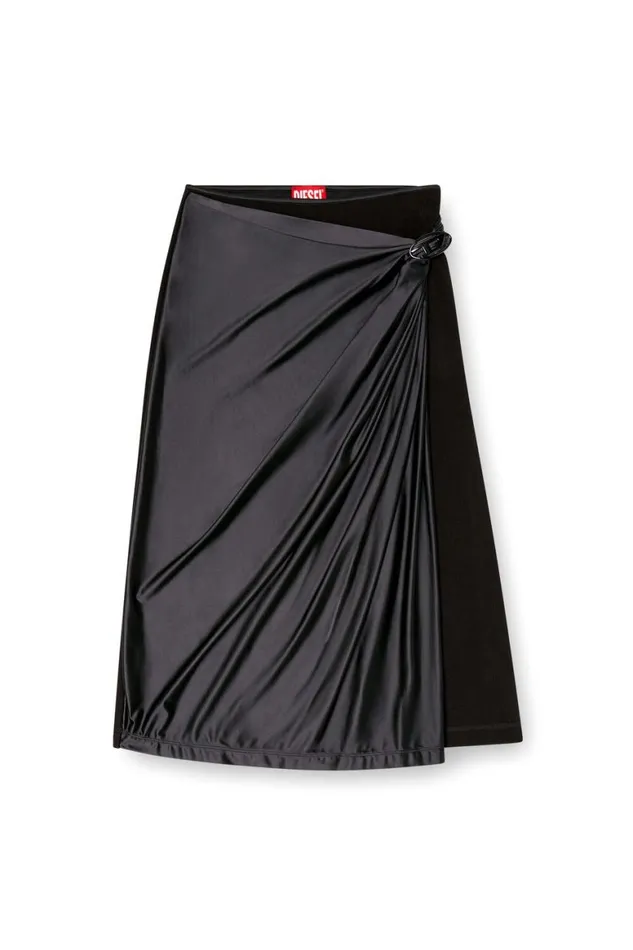 Women Diesel Skirts OSILV Black Women Diesel Skirts OSILV Black