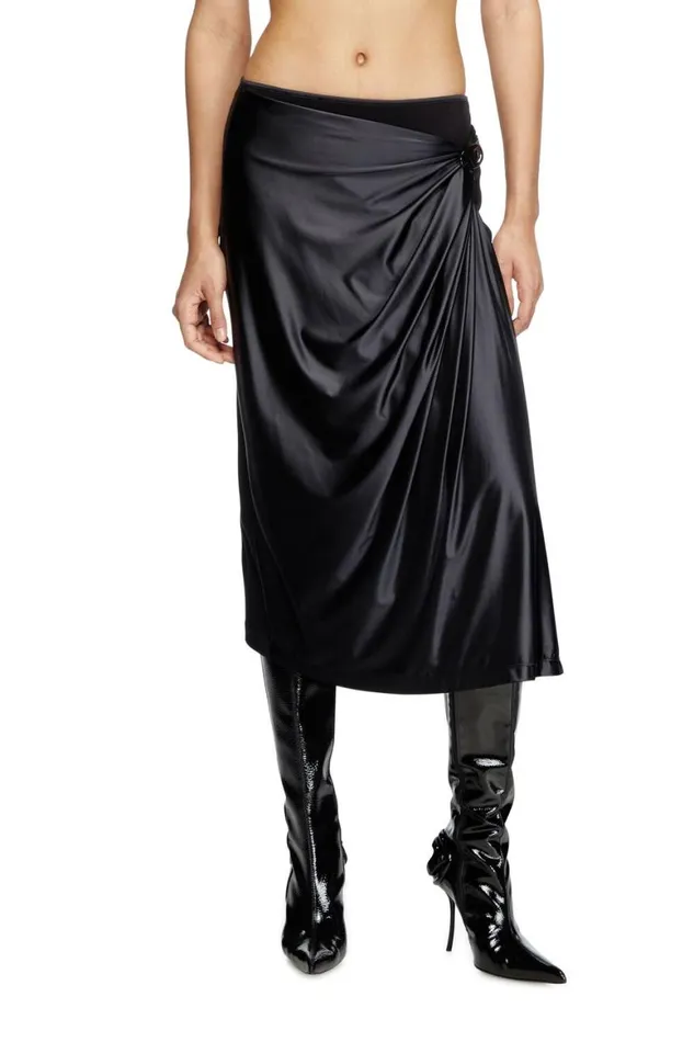 Women Diesel Skirts OSILV Black Women Diesel Skirts OSILV Black