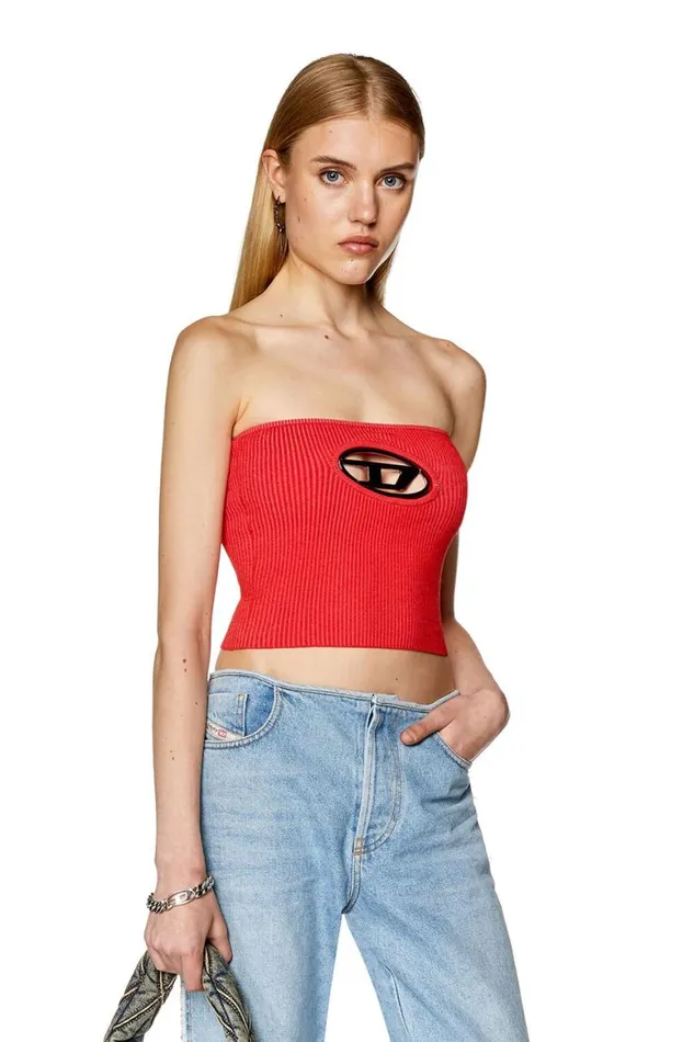 Women Diesel TShirts and Tops MCLARKSVILLEA Red Women Diesel TShirts and Tops MCLARKSVILLEA Red