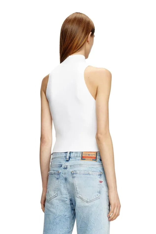 Women Diesel TShirts and Tops MONERVAXTOP White Women Diesel TShirts and Tops MONERVAXTOP White