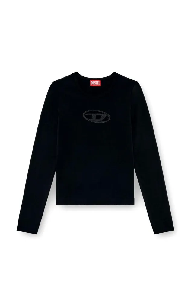 Women Diesel TShirts and Tops TANGIELS Black