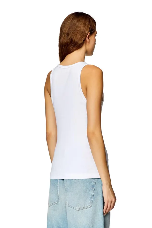 Women Diesel TShirts and Tops TANKYD White Women Diesel TShirts and Tops TANKYD White