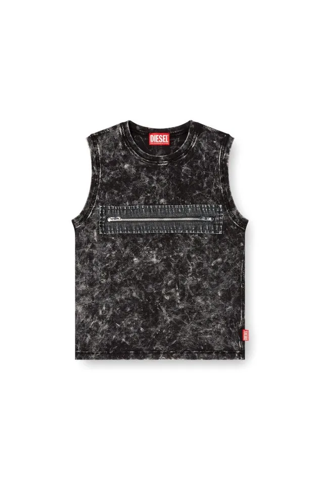 Women Diesel TShirts and Tops TARTED Black