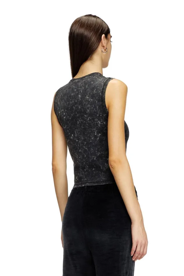 Women Diesel TShirts and Tops TARTED Black