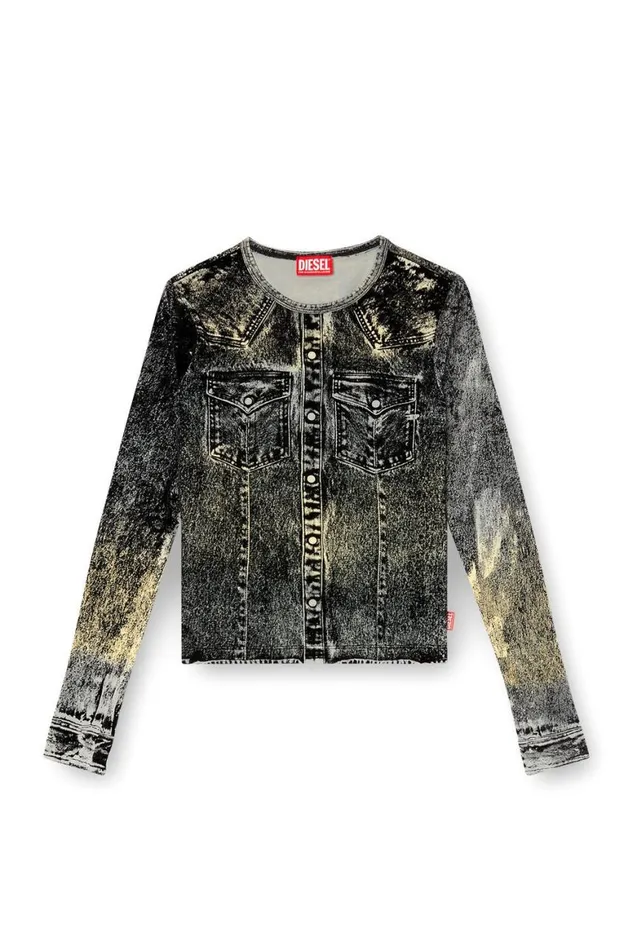Women Diesel TShirts and Tops TAXY Dark Grey Women Diesel TShirts and Tops TAXY Dark Grey