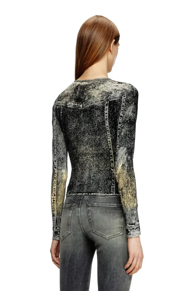 Women Diesel TShirts and Tops TAXY Dark Grey Women Diesel TShirts and Tops TAXY Dark Grey