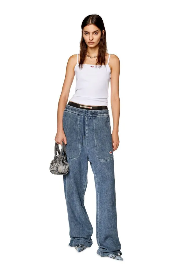 Women Diesel TShirts and Tops THOPD White