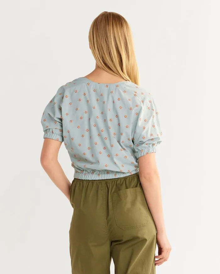 Women DOLMANSLEEVE TOP Silver Blue Multi Pendleton Shirts and Blouses