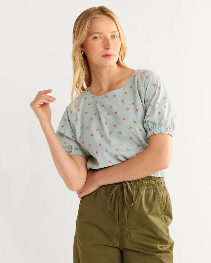 Women DOLMANSLEEVE TOP Silver Blue Multi Pendleton Shirts and Blouses