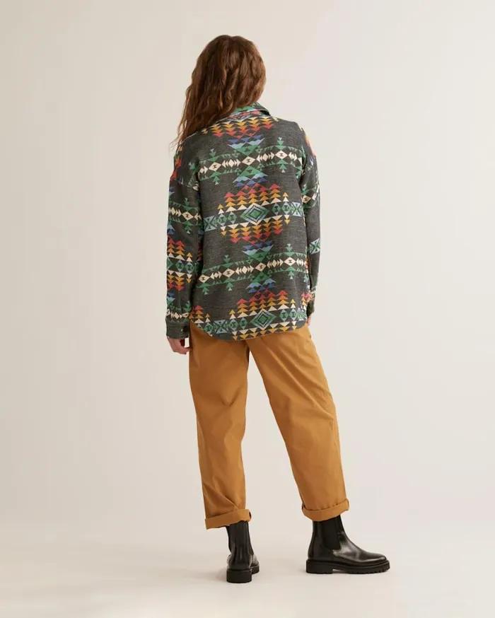 Women DOUBLESOFT SHIRT JACKET Black Highland Peak Pendleton Jackets and Coats
