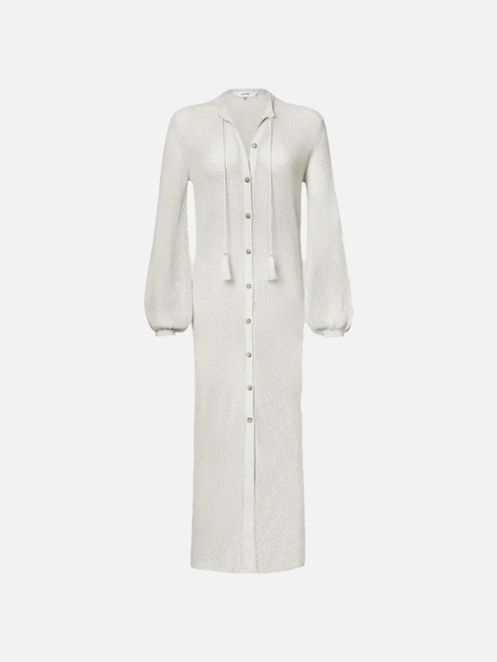 Women Dresses FRAME Crochet Kaftan 8212 Cream