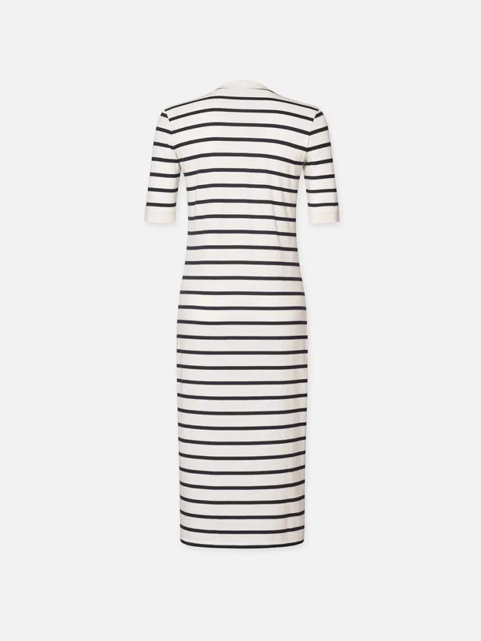 Women Dresses FRAME Henley Button Up Dress 8212 Navy Multi