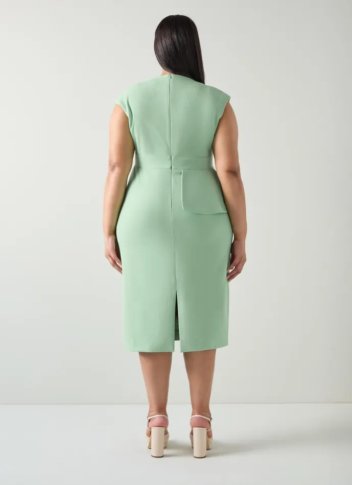 Women Dresses LKBennett Mia Green Dress With LENZING ECOVERO Viscose Green