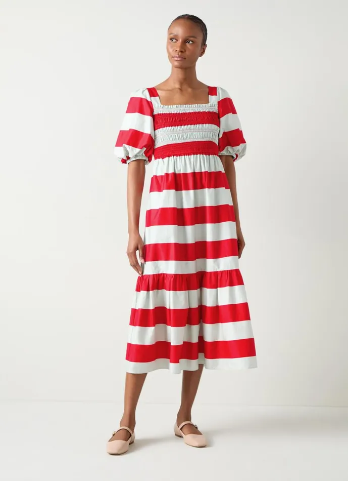 Women Dresses LKBennett Ruby Stripe Print Dress Multi