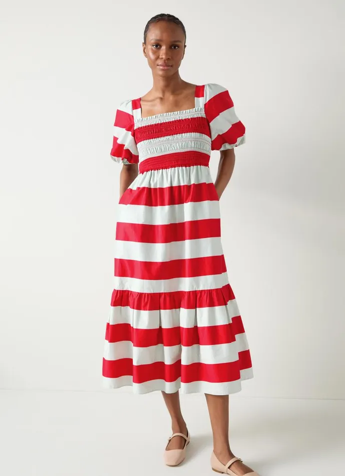 Women Dresses LKBennett Ruby Stripe Print Dress Multi
