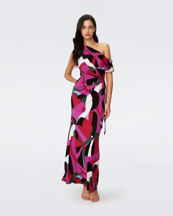 Women Eliana Faux Wrap Dress Huge Tendu DVF Dresses
