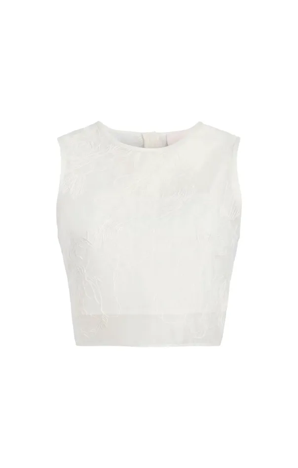 Women Etta Top Ivory Cinq Sept Tank Tops and Camisoles