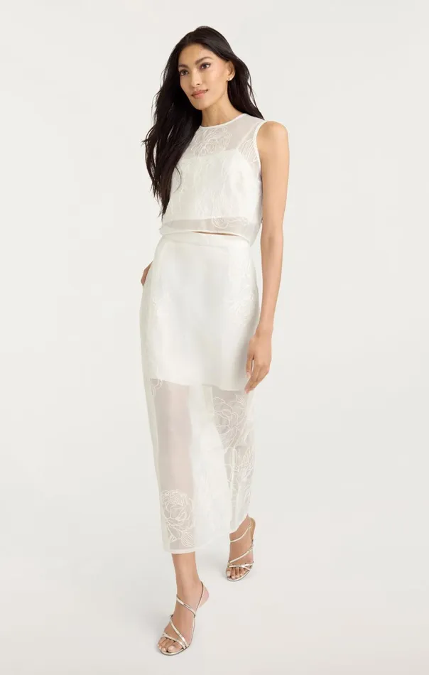 Women Etta Top Ivory Cinq Sept Tank Tops and Camisoles